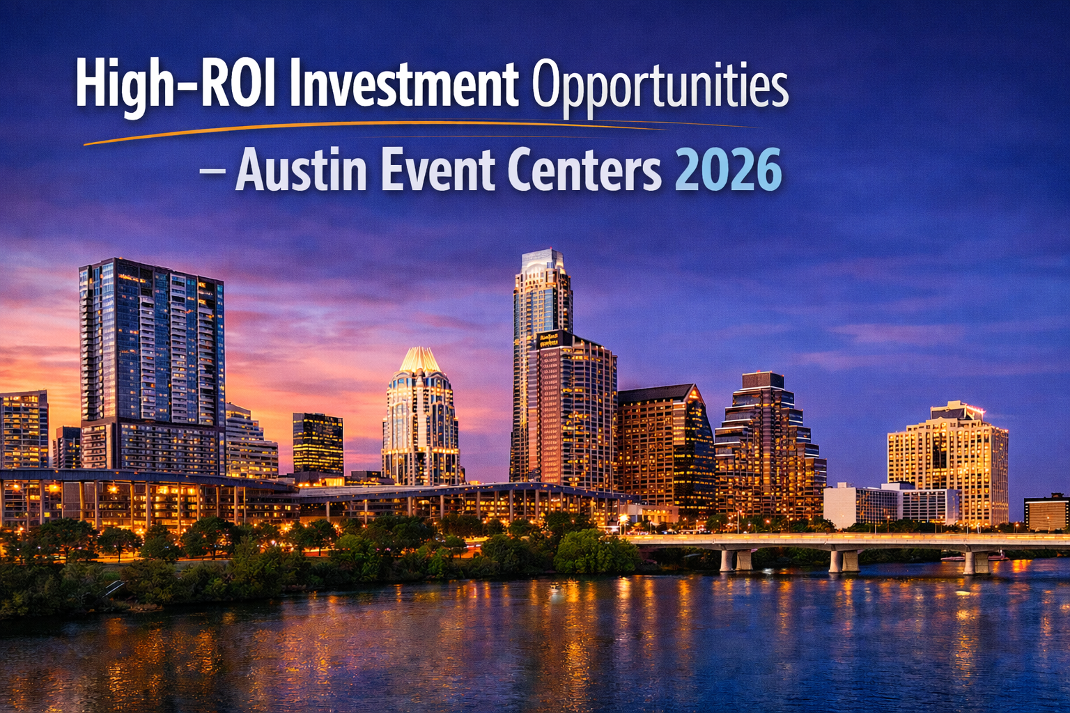 High-ROI investment opportunities in Austin featuring revenue-generating event centers designed for long-term business growth.