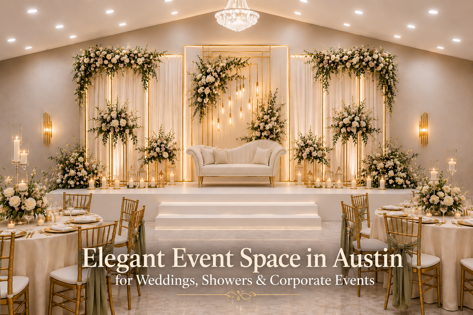 Elegant Event Space in Austin for Weddings, Showers & Corporate Events